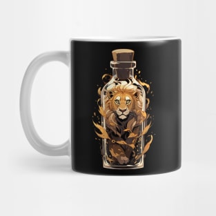 lion in a bottle Mug